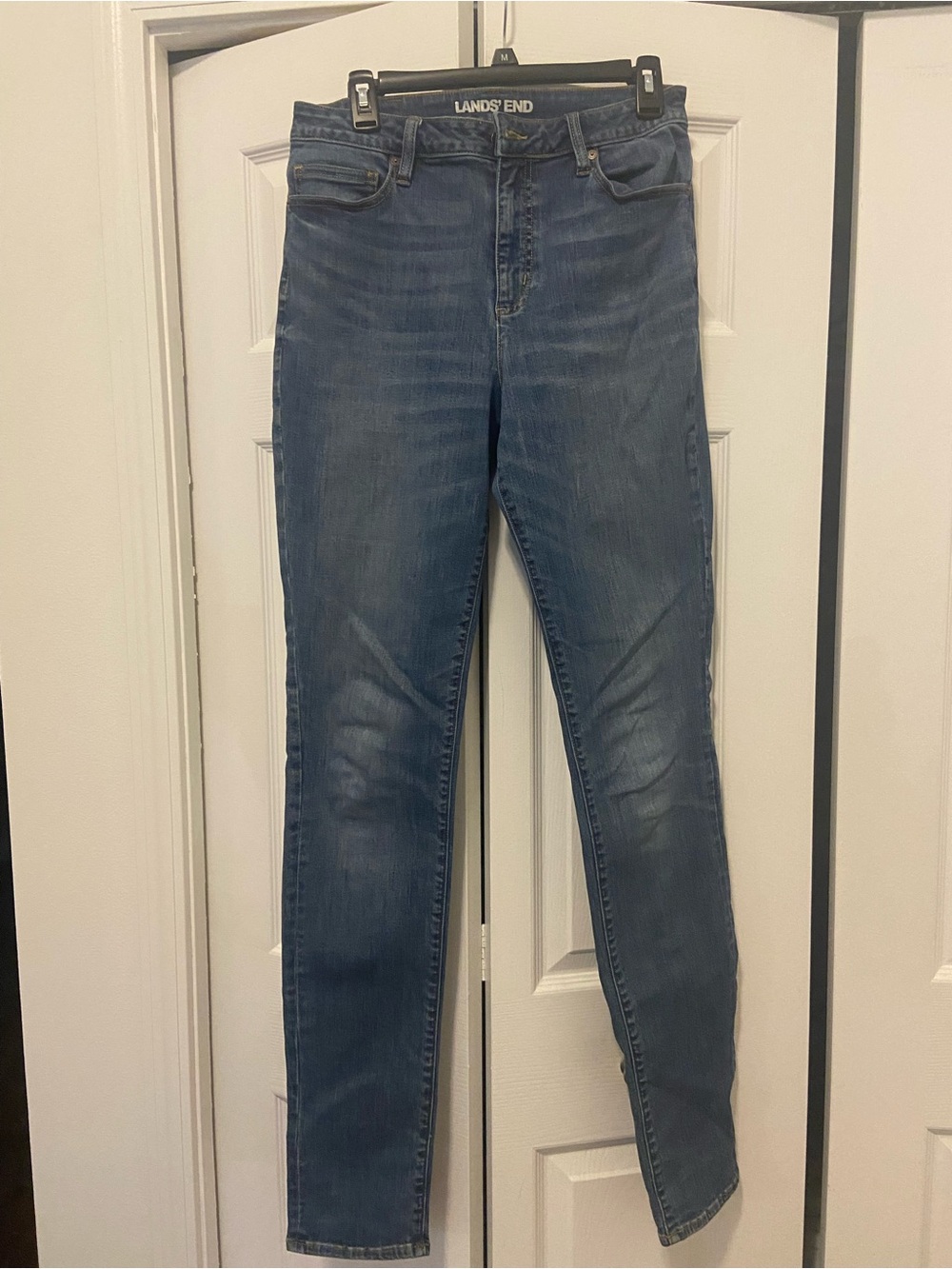Lands' End Women's Skinny Jeans - Classic Blue Wash